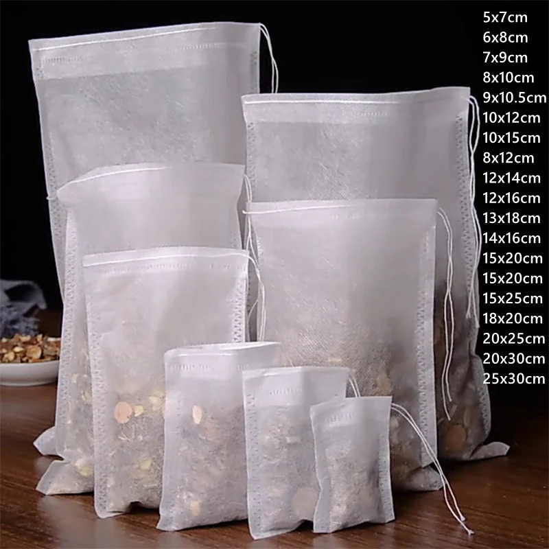 500pc Food Grade Non-Woven Filter Bag Drawstring Sealed Packaging Bag For Tea Bag Spice Traditional Chinese Medicine Filter Mesh
500pc Food Grade Non-Woven Filter Bag Drawstring Sealed Packaging Bag For Tea Bag Spice Traditional Chinese Medicine Filter Mesh