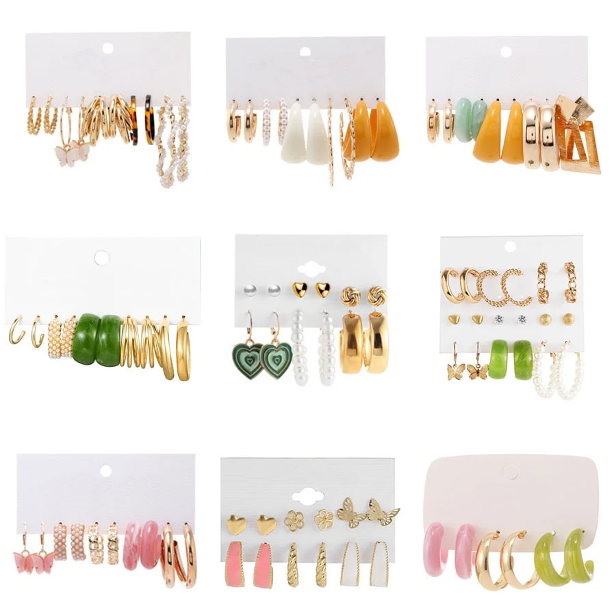 Dincior Set Acrylic Acetic Acid Female Earrings Geometric Gold Metal Tassel Earings Jewelry Women
Dincior Set Acrylic Acetic Acid Female Earrings Geometric Gold Metal Tassel Earings Jewelry Women