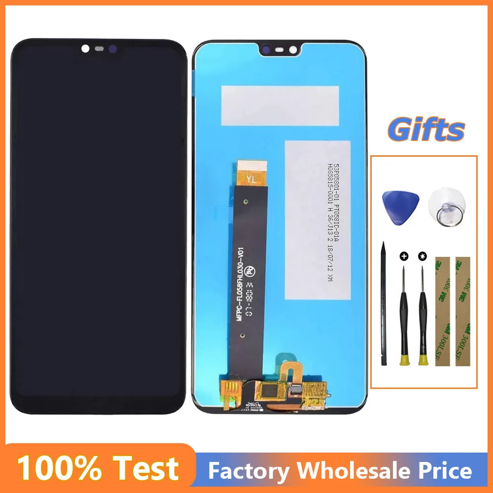 

For Nokia 6.1 Plus LCD Display Touch Screen Panel For Nokia X6 TA-1103 LCD Digitizer Touchscreen Assembly Repair Parts + Tools