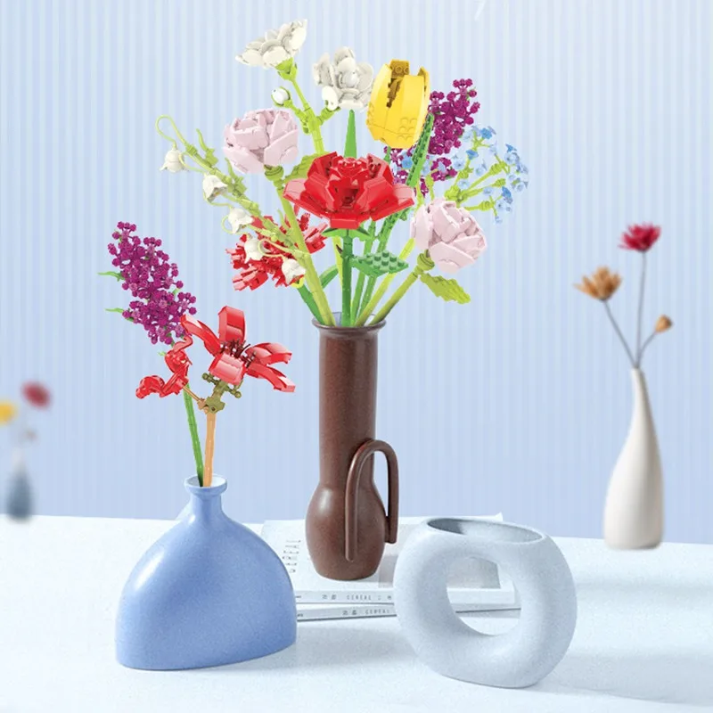 MOC Creative Orchid Flowers Bouquet Tulip Rose Sunflower Bonsai Plant Model Toys for Children Building Blocks Kids Gifts Flower
MOC Creative Orchid Flowers Bouquet Tulip Rose Sunflower Bonsai Plant Model Toys for Children Building Blocks Kids Gifts Flower