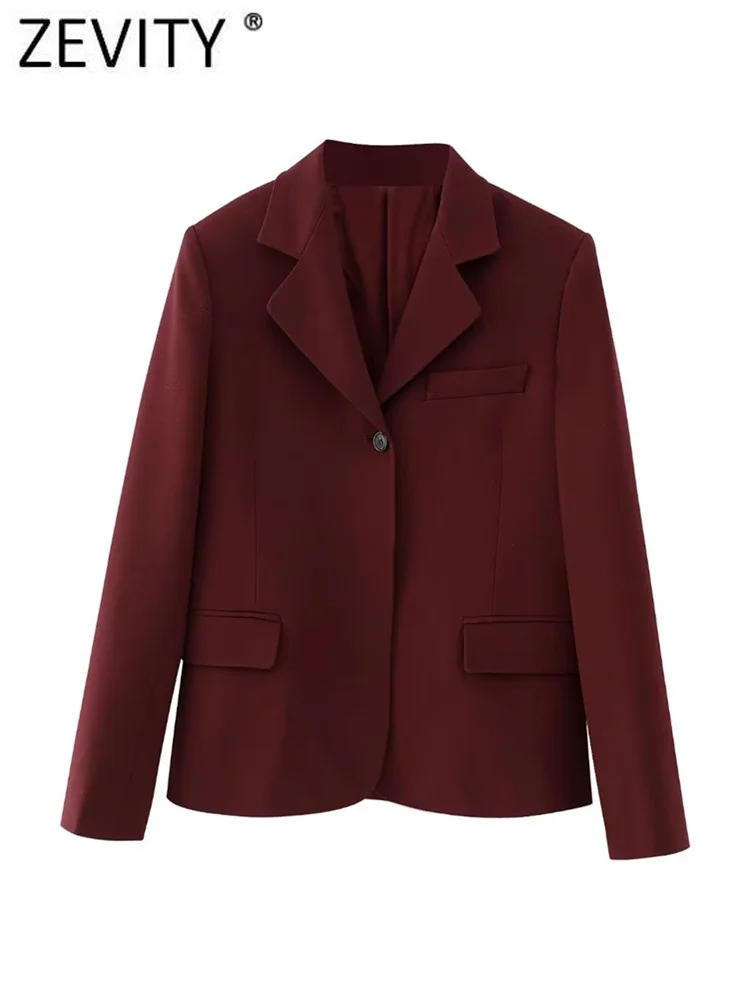 ZEVITY Women Fashion Notched Collar One Button Design Cardigan Blazer Coat Office Lady Chic OL Slim Suits Veste Tops CT3639
ZEVITY Women Fashion Notched Collar One Button Design Cardigan Blazer Coat Office Lady Chic OL Slim Suits Veste Tops CT3639