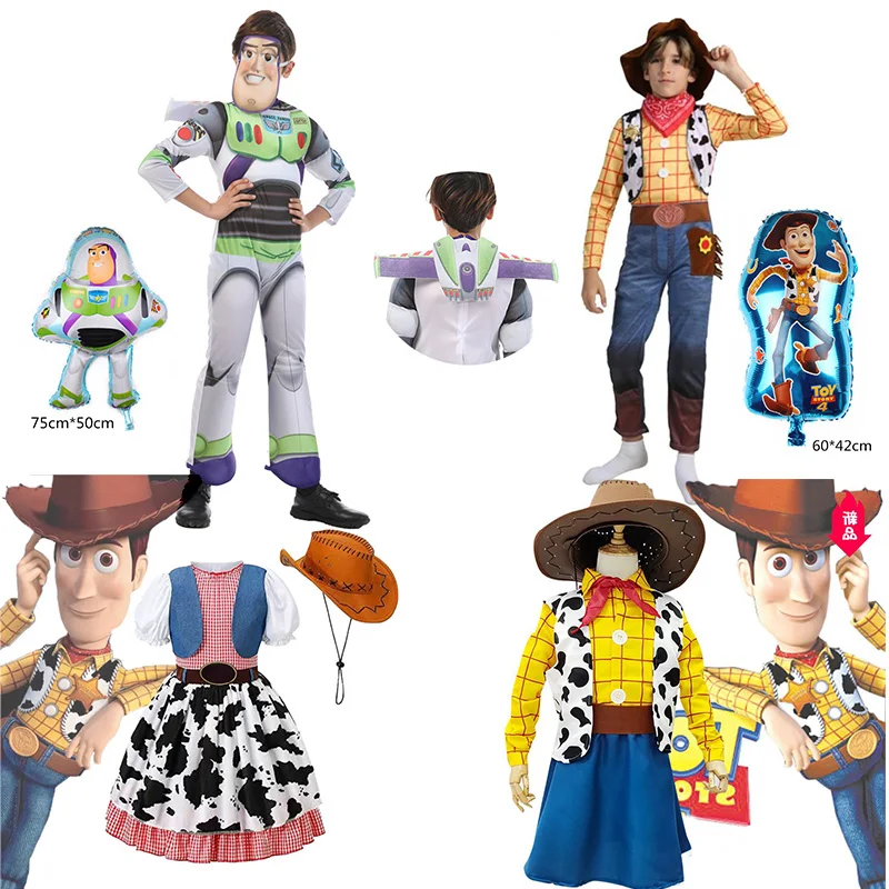 Детский костюм для косплея Buzz Lightyear цельнокроеный платья штаны одежда вечеринки