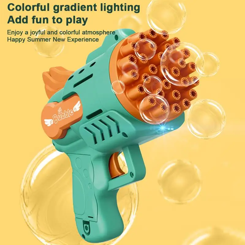 29-Hole Electric Bubble Gun Automatic Gatling Bazooka Bubble Maker Machine Children Gift Summer Outdoor Soap Bubbles Blower Toy
29-Hole Electric Bubble Gun Automatic Gatling Bazooka Bubble Maker Machine Children Gift Summer Outdoor Soap Bubbles Blower Toy