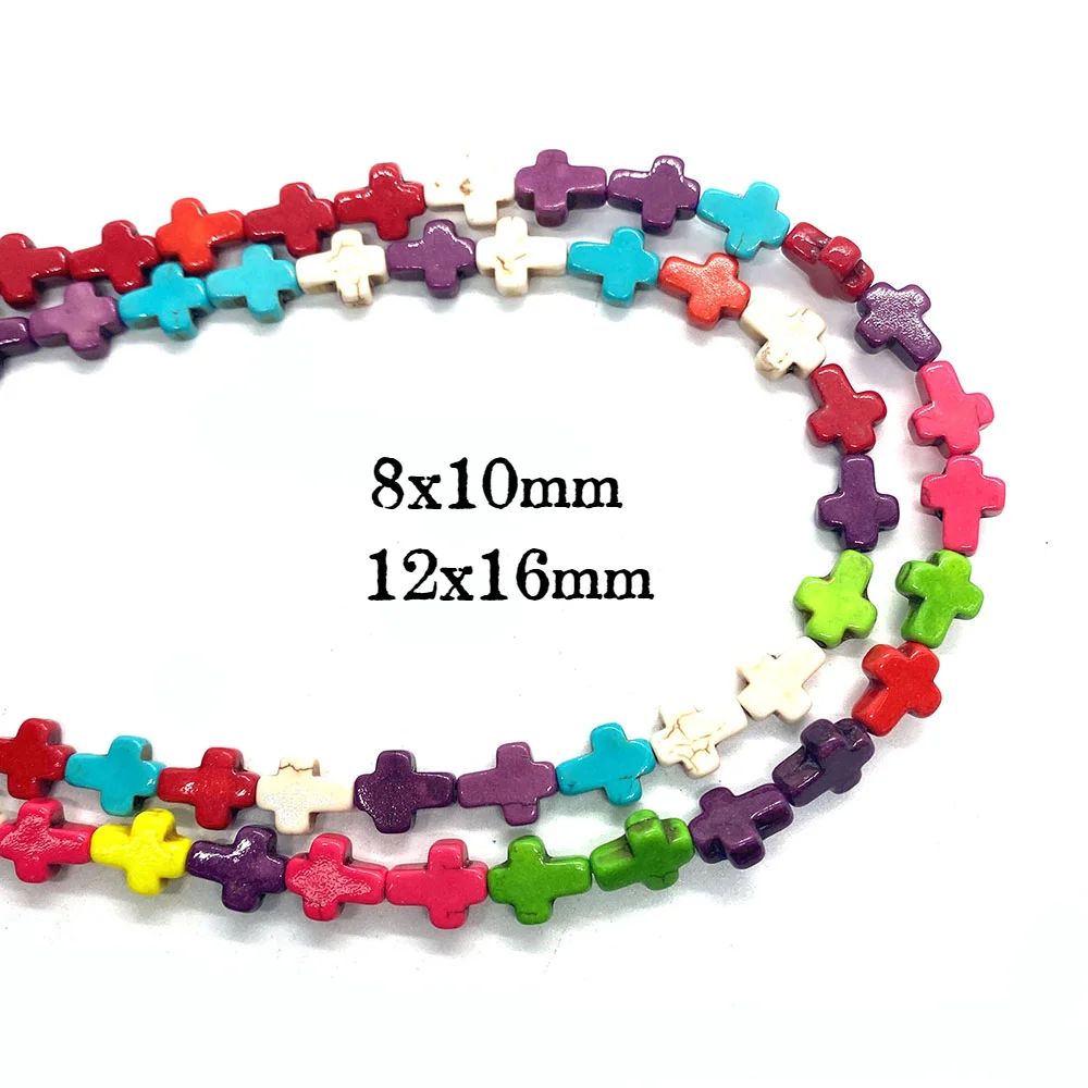 Wholesale Natural Stone Cross Shape Colorful Turquoise Necklace Loose Beads 8x10mm Charm Jewelry DIY Bracelet Earring Accessorie
Wholesale Natural Stone Cross Shape Colorful Turquoise Necklace Loose Beads 8x10mm Charm Jewelry DIY Bracelet Earring Accessorie