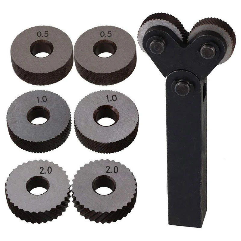 7 Pcs Double Wheel Knurling Tool Set 0.5Mm 1Mm 2Mm Linear Wheel Set Steel Lathe Set Wheel Knurling Tool
7 Pcs Double Wheel Knurling Tool Set 0.5Mm 1Mm 2Mm Linear Wheel Set Steel Lathe Set Wheel Knurling Tool