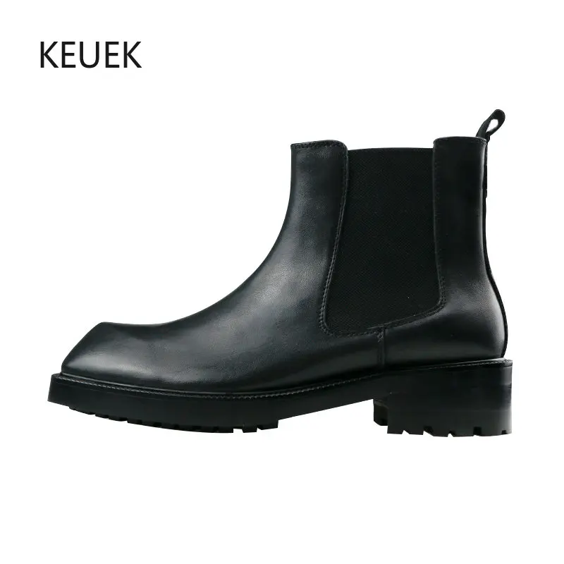 New British Style Genuine Leather Black Thick Sole Height Increasing Leather Boots Men Shoes Male Casual Work Chelsea Boots 5A
New British Style Genuine Leather Black Thick Sole Height Increasing Leather Boots Men Shoes Male Casual Work Chelsea Boots 5A