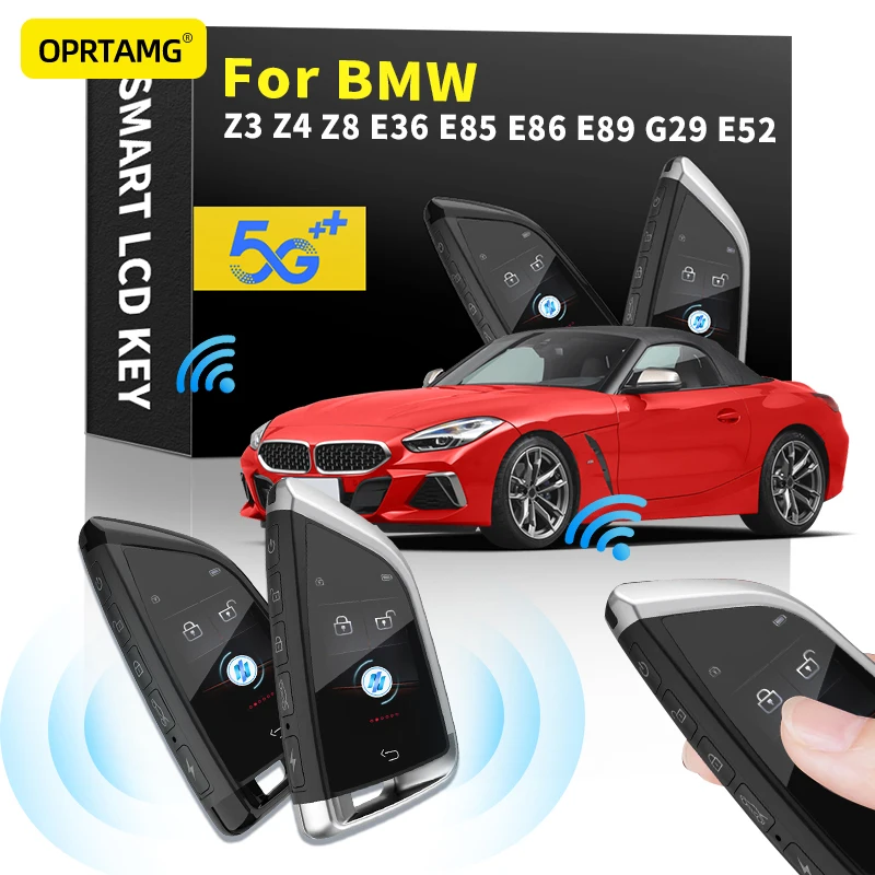 

Keyles Entry Remote Car Key Modified Smart LCD For BMW Z3 Z4 Z8 E36 E85 E86 E89 G29 E52 1997 1998 1999-2018 2019 2020 2021 2022