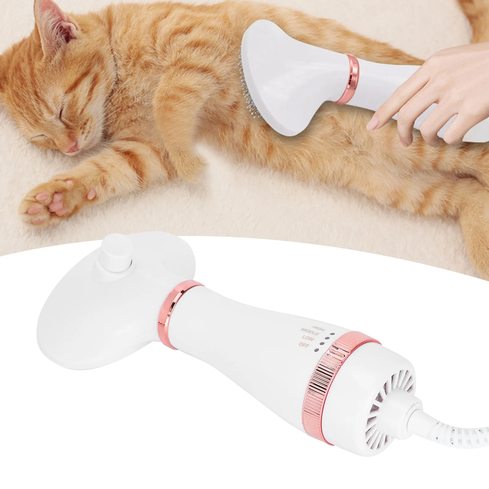Pet Hair Dryer Portable Beauty Dryer 2 In 1 Pet Grooming Hair Dryer Adjustable Temperature For Small And Medium Dogs CatsCN Plug
Pet Hair Dryer Portable Beauty Dryer 2 In 1 Pet Grooming Hair Dryer Adjustable Temperature For Small And Medium Dogs CatsCN Plug