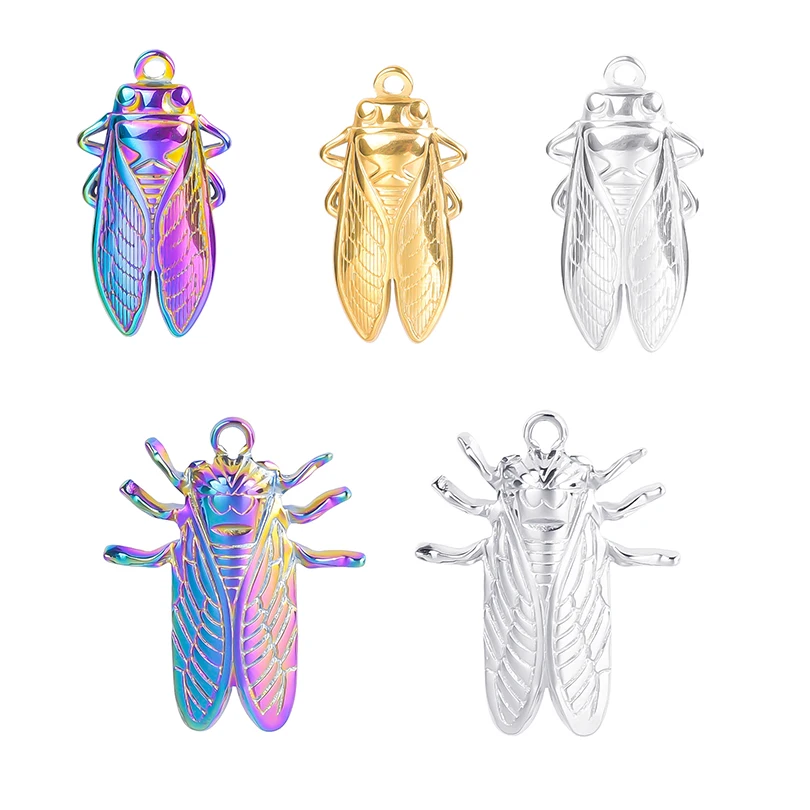 Trendy 5PCS/Lot Bulk Stainless Steel Animal Cicada Charms Pendant For Women Necklace Jewerly DIY Handicrafts Making Accessories
Trendy 5PCS/Lot Bulk Stainless Steel Animal Cicada Charms Pendant For Women Necklace Jewerly DIY Handicrafts Making Accessories