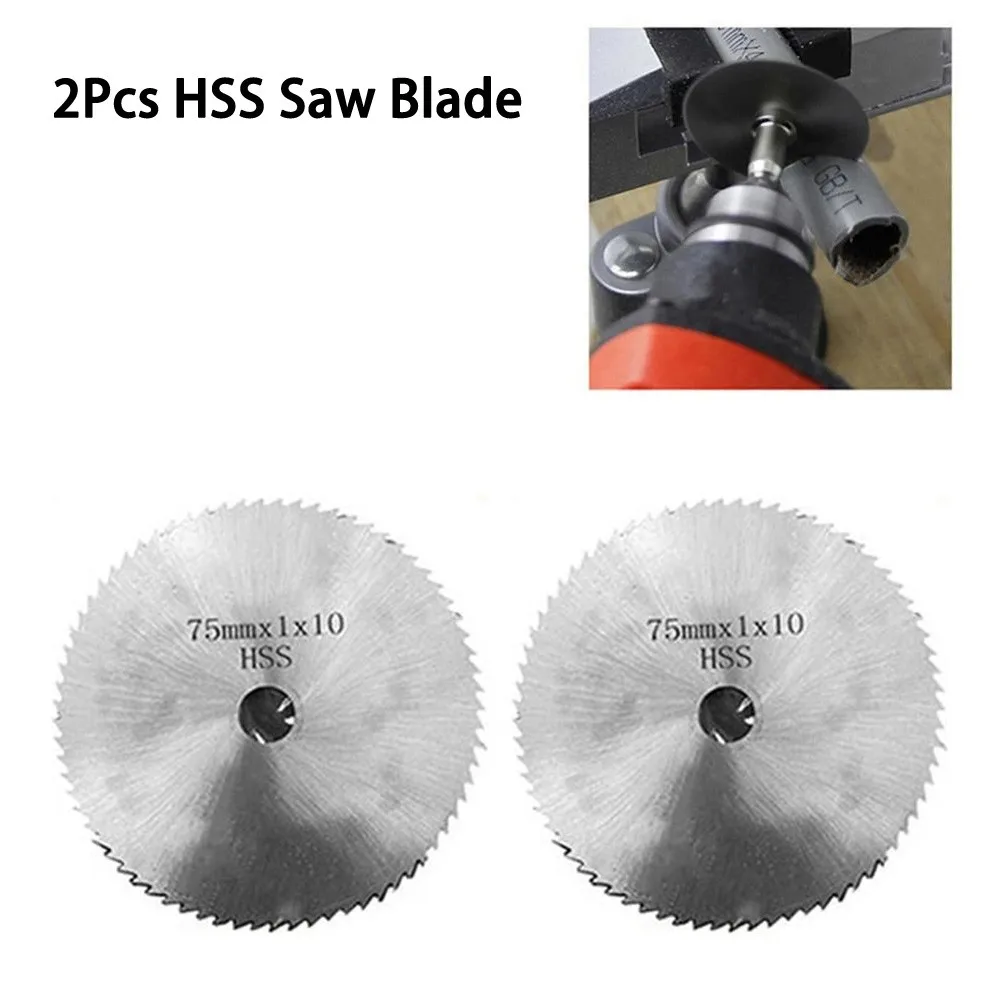 2Pcs High Speed Steel Circular Saw Blades 75mm Cutting Wood Plastic Laminate Aluminum For Cutting Wood Plastic Laminate
2Pcs High Speed Steel Circular Saw Blades 75mm Cutting Wood Plastic Laminate Aluminum For Cutting Wood Plastic Laminate