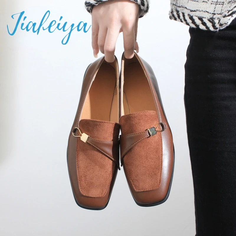 2022 Spring New Women's Shoes Fashion Women's Flat Shoes Luxury Designer Suede Metal Square Head Oxford Shoes Zapatos De Mujer
2022 Spring New Women's Shoes Fashion Women's Flat Shoes Luxury Designer Suede Metal Square Head Oxford Shoes Zapatos De Mujer