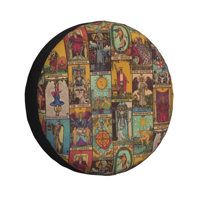 The Major Arcana Of Tarot Spare Tire Cover for Jeep Pajero Occult Witch Spiritual SUV RV 4x4 Car Wheel Protectors Accessories
The Major Arcana Of Tarot Spare Tire Cover for Jeep Pajero Occult Witch Spiritual SUV RV 4x4 Car Wheel Protectors Accessories