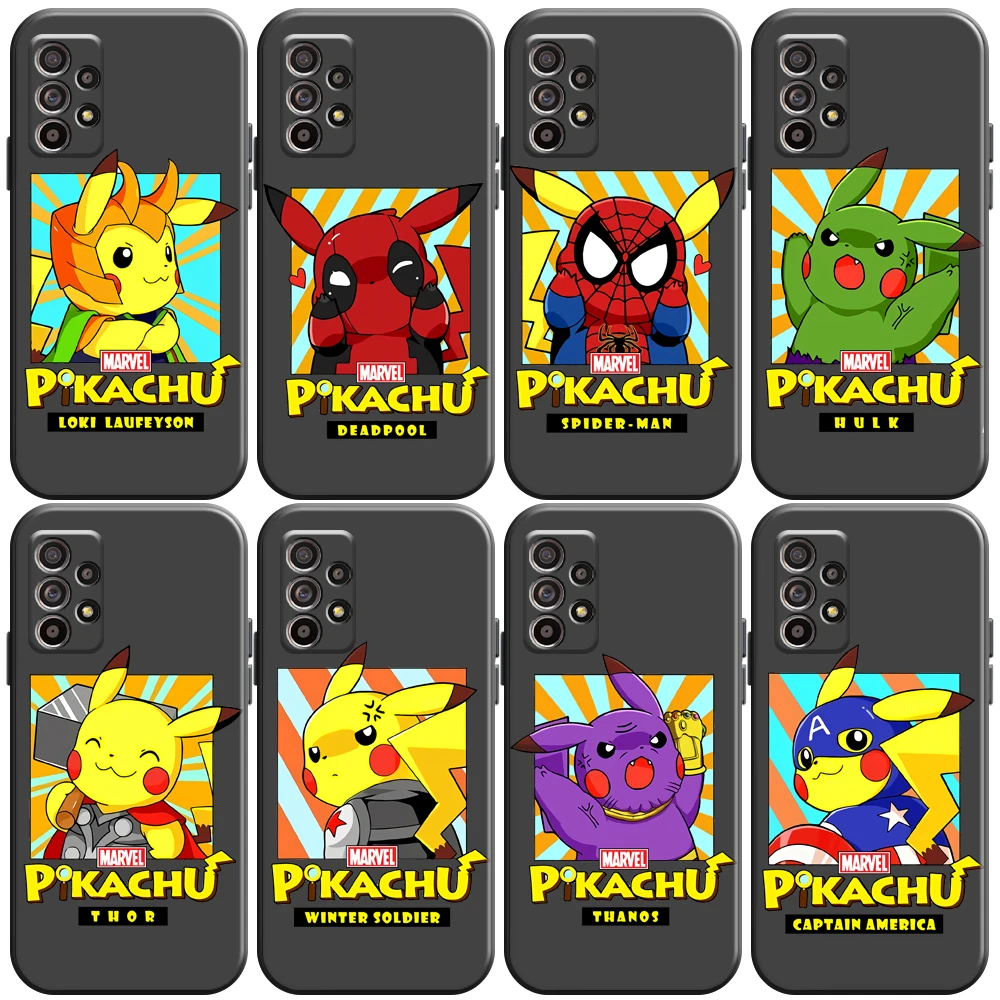Pokémon Anime Elf Phone Case For Samsung Galaxy A32 4G 5G A51 4G 5G A71 A72 4G 5G Black Liquid Silicon Funda Back Carcasa Coque 
Pokémon Anime Elf Phone Case For Samsung Galaxy A32 4G 5G A51 4G 5G A71 A72 4G 5G Black Liquid Silicon Funda Back Carcasa Coque