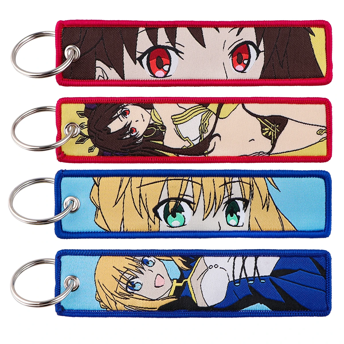 Anime Game Fate Key Tags Embroidery Key Fobs Keychains for Motorcycles and Cars Backpack Chaveiro Key Ring Accessories
Anime Game Fate Key Tags Embroidery Key Fobs Keychains for Motorcycles and Cars Backpack Chaveiro Key Ring Accessories