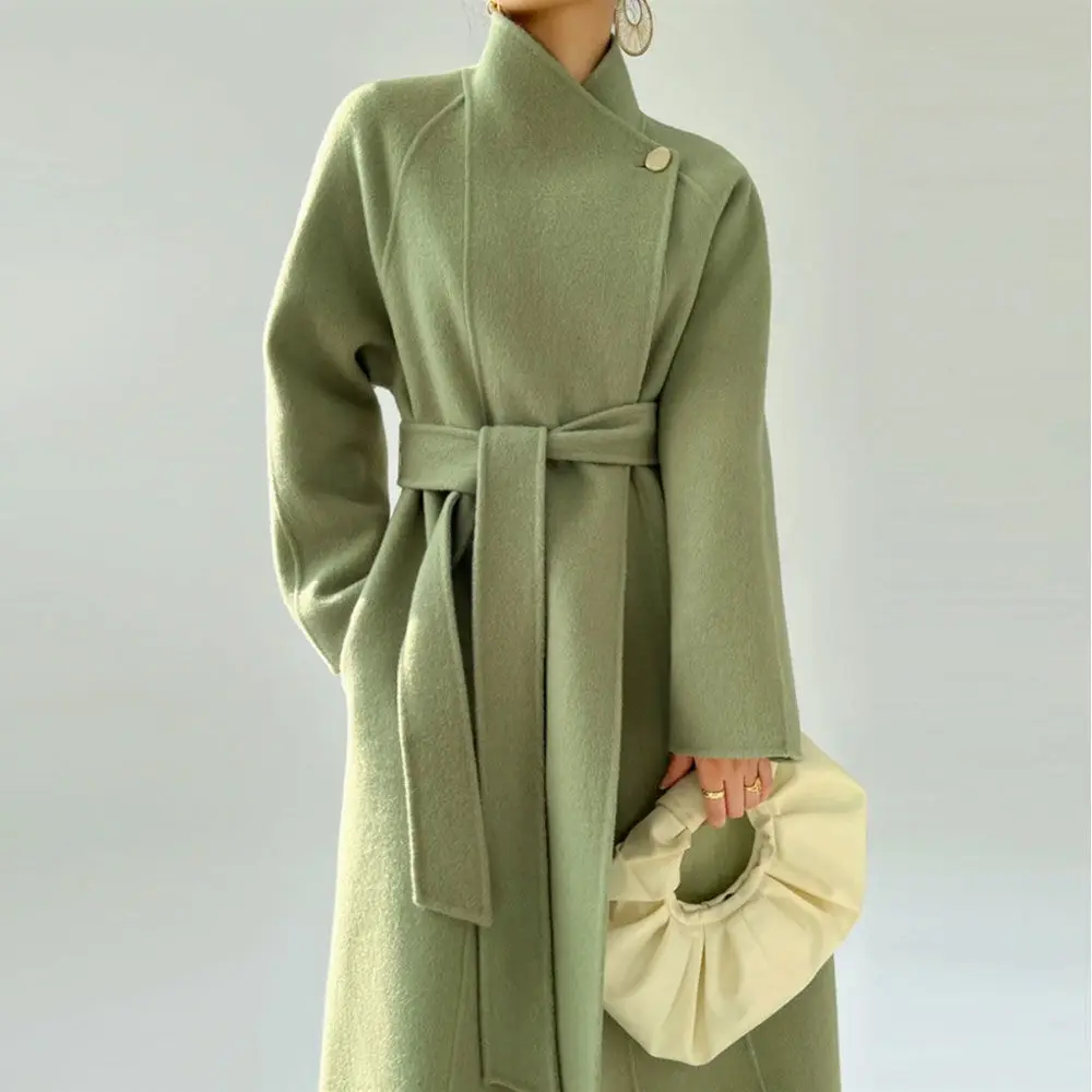 2023 New High-End Stand Collar Coat Women's Long Temperament Lace-Up Double-Sided Coat Socialite Minority 179
2023 New High-End Stand Collar Coat Women's Long Temperament Lace-Up Double-Sided Coat Socialite Minority 179
