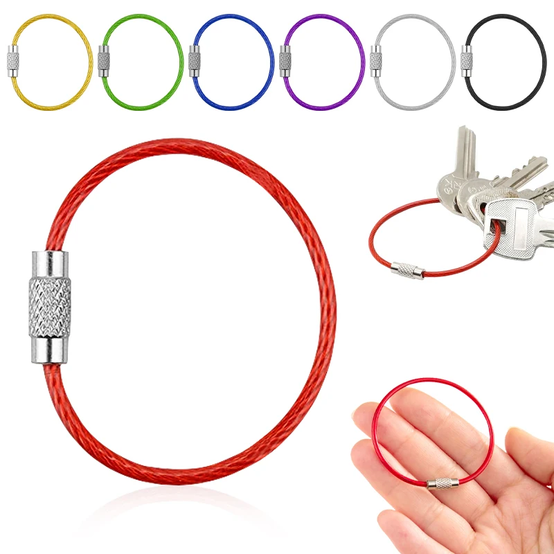 10 шт./лот, брелок из нержавеющей стали, кольцо, брелок, Круглый трос, петля, Открытый лагерь, бирка для багажа, винтовой замок, гаджет
10 шт./лот, брелок из нержавеющей стали, кольцо, брелок, Круглый трос, петля, Открытый лагерь, бирка для багажа, винтовой замок, гаджет