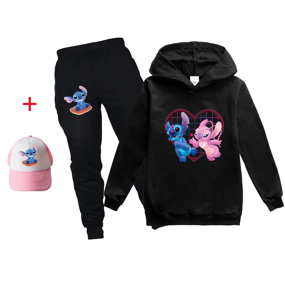 Spring Autumn 3PCS Set Baby Boys Girls Clothes Hoodie+Pants Kids stitchs Sport Suit For Children Clothing Tracksuit 2-16Years
Spring Autumn 3PCS Set Baby Boys Girls Clothes Hoodie+Pants Kids stitchs Sport Suit For Children Clothing Tracksuit 2-16Years