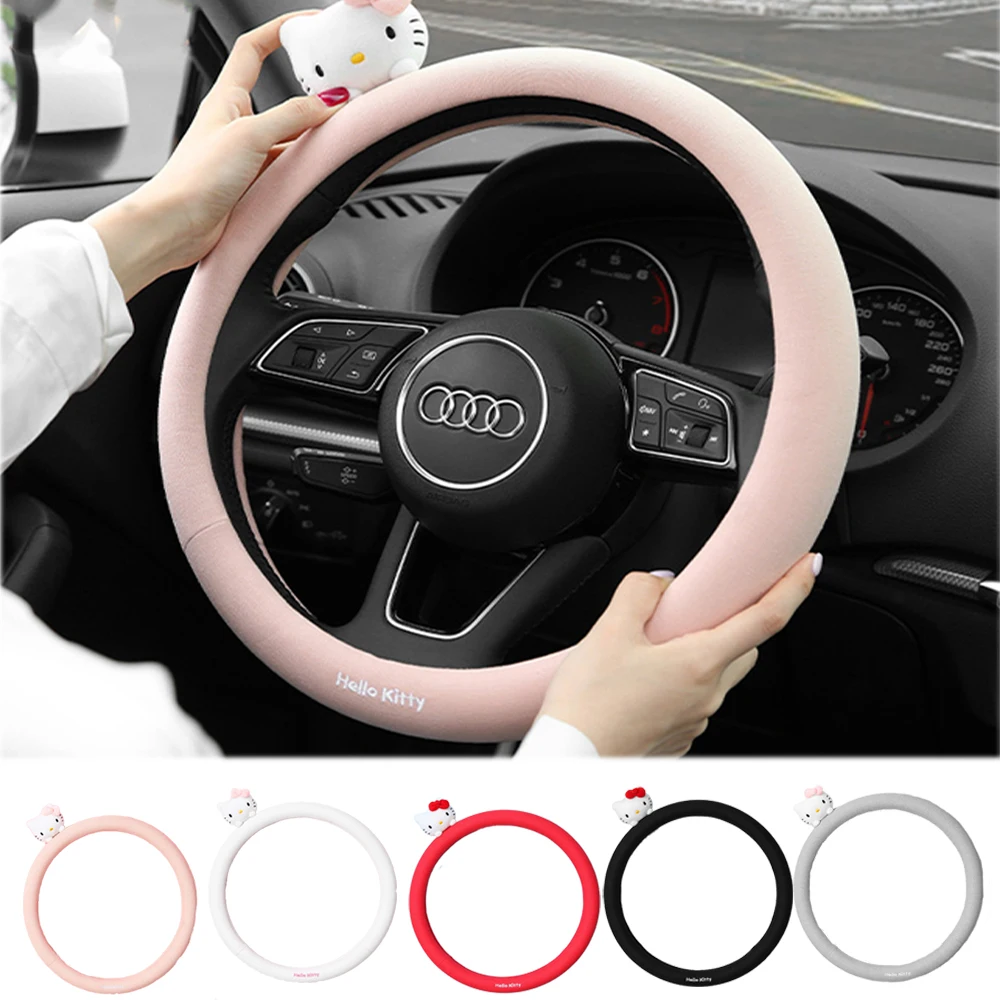 Anime Sanrioed Hello Kittys Car Accessories Steering Wheel Cover Cute Beauty Kawaii Anti-Slip Sweat-Absorbing Universal Handle
Anime Sanrioed Hello Kittys Car Accessories Steering Wheel Cover Cute Beauty Kawaii Anti-Slip Sweat-Absorbing Universal Handle