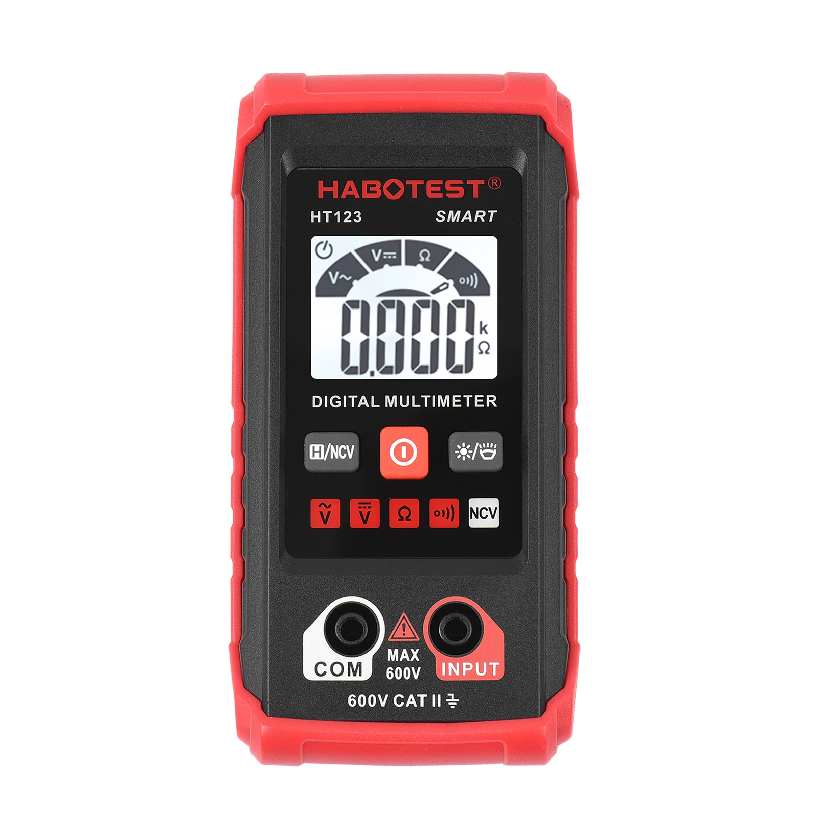 HABOTEST HT123 Digital Multimeter Auto Range Multi-meter 2,000 Counts True RMS Measuring AC/DC Voltage Resistance NCV Test
HABOTEST HT123 Digital Multimeter Auto Range Multi-meter 2,000 Counts True RMS Measuring AC/DC Voltage Resistance NCV Test