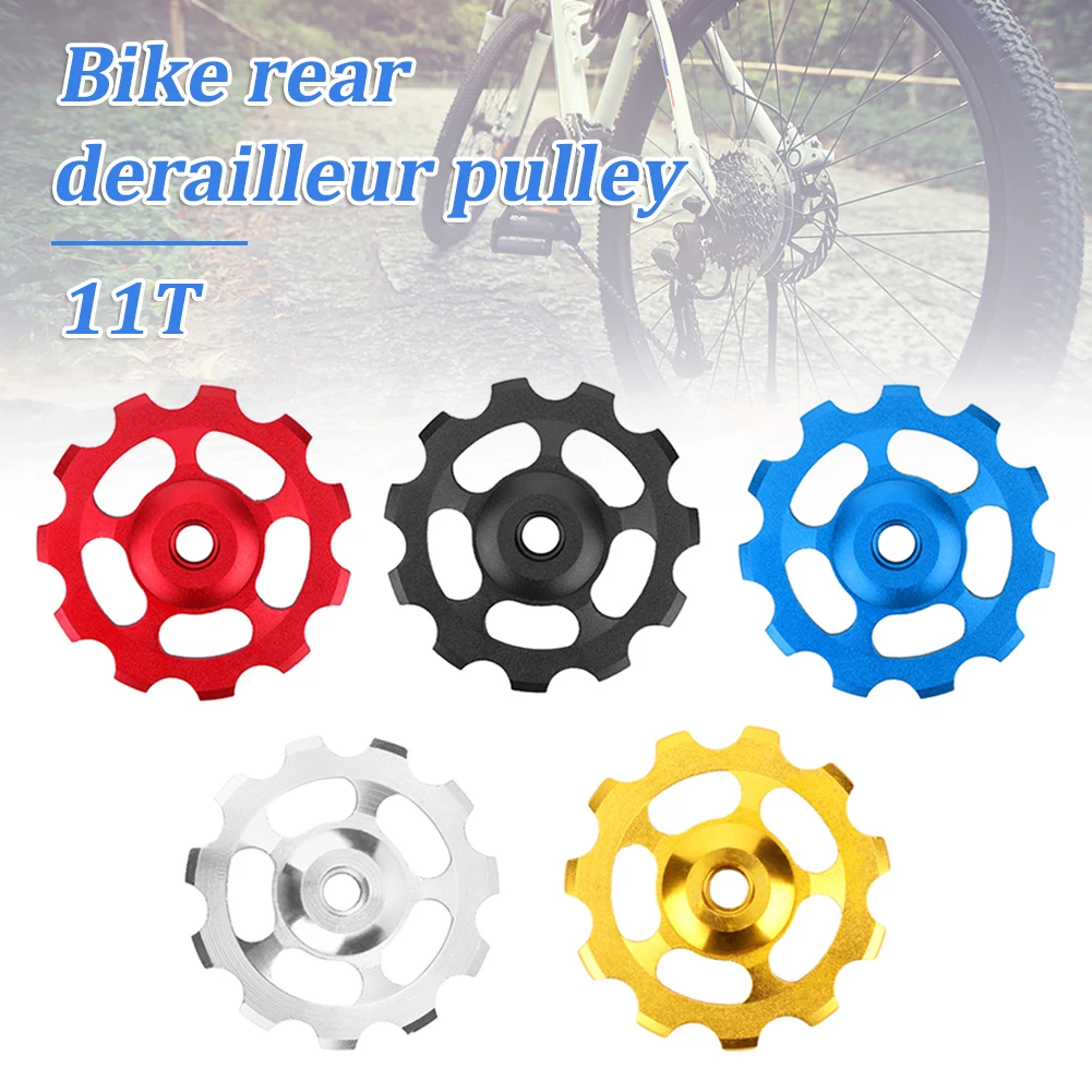 11T Aluminum Alloy MTB Bicycle Rear Derailleur Pulley Jockey Road Bike Guide Roller Tensioner Part Cycling Accessory
11T Aluminum Alloy MTB Bicycle Rear Derailleur Pulley Jockey Road Bike Guide Roller Tensioner Part Cycling Accessory
