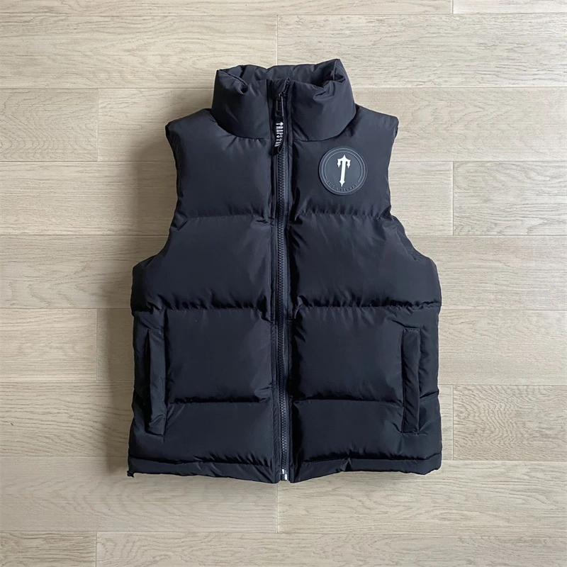 Winter Men Sleeveless Tops Trapstar Jackets T Badge Gilet Quality Cotton Embroidery Women Short Suits High Street Warm Clothing
Winter Men Sleeveless Tops Trapstar Jackets T Badge Gilet Quality Cotton Embroidery Women Short Suits High Street Warm Clothing