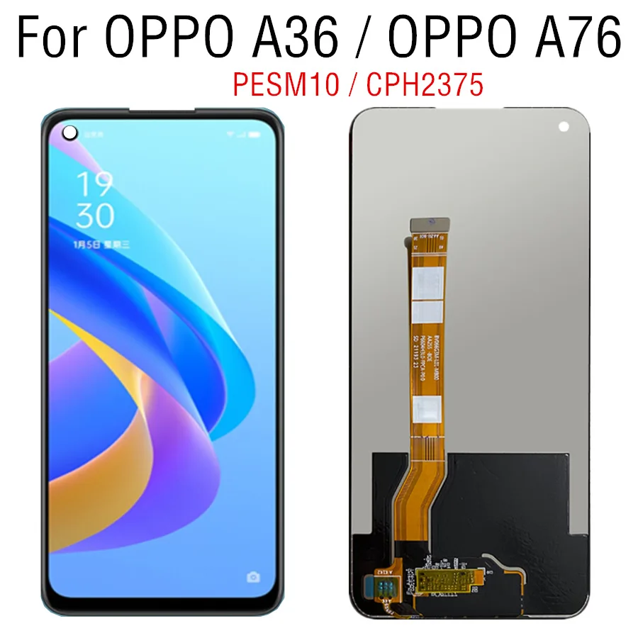 ЖК-дисплей 6,56 дюйма для OPPO A36 PESM10, сенсорная панель, дигитайзер, замена для Oppo A76 CPH2375, экран в сборе
ЖК-дисплей 6,56 дюйма для OPPO A36 PESM10, сенсорная панель, дигитайзер, замена для Oppo A76 CPH2375, экран в сборе