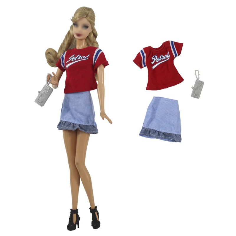 30cm Doll Outfits Wine Shirt Top Skirt Purse 1/6 BJD Clothes For Barbie Dollhouse Accessories For Barbie Doll Clothes Toys 11.5"
30cm Doll Outfits Wine Shirt Top Skirt Purse 1/6 BJD Clothes For Barbie Dollhouse Accessories For Barbie Doll Clothes Toys 11.5"