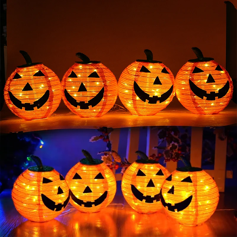 4pcs Halloween Pumpkin Lantern Collapsible Indoor Outdoor Halloween Decoration Party Prop Garden Decor Pumpkin Light
4pcs Halloween Pumpkin Lantern Collapsible Indoor Outdoor Halloween Decoration Party Prop Garden Decor Pumpkin Light