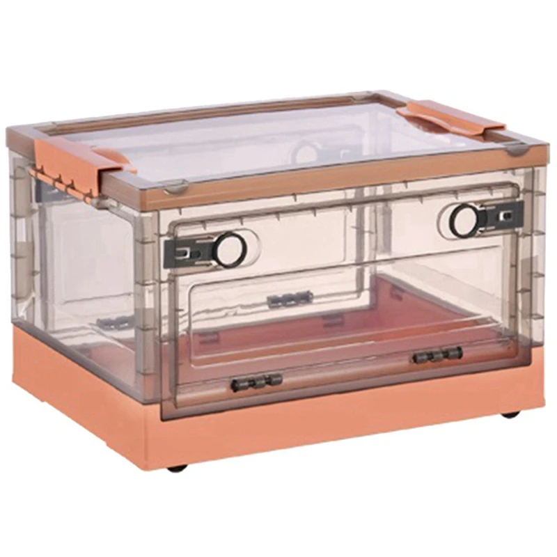 Collapsible Storage Bins With Double Side Doors , Clear Storage Boxes With Lid , Organization Box With Wheels
Collapsible Storage Bins With Double Side Doors , Clear Storage Boxes With Lid , Organization Box With Wheels