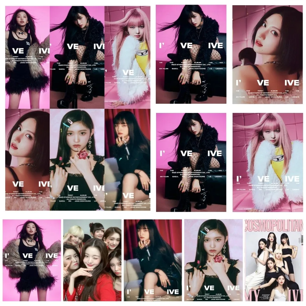 KPOP-IVE Grils постер с бумажным принтом для дома, гостиной, спальни, входа в бар, ресторана, кафе, художественное украшение с рисунком
KPOP-IVE Grils постер с бумажным принтом для дома, гостиной, спальни, входа в бар, ресторана, кафе, художественное украшение с рисунком