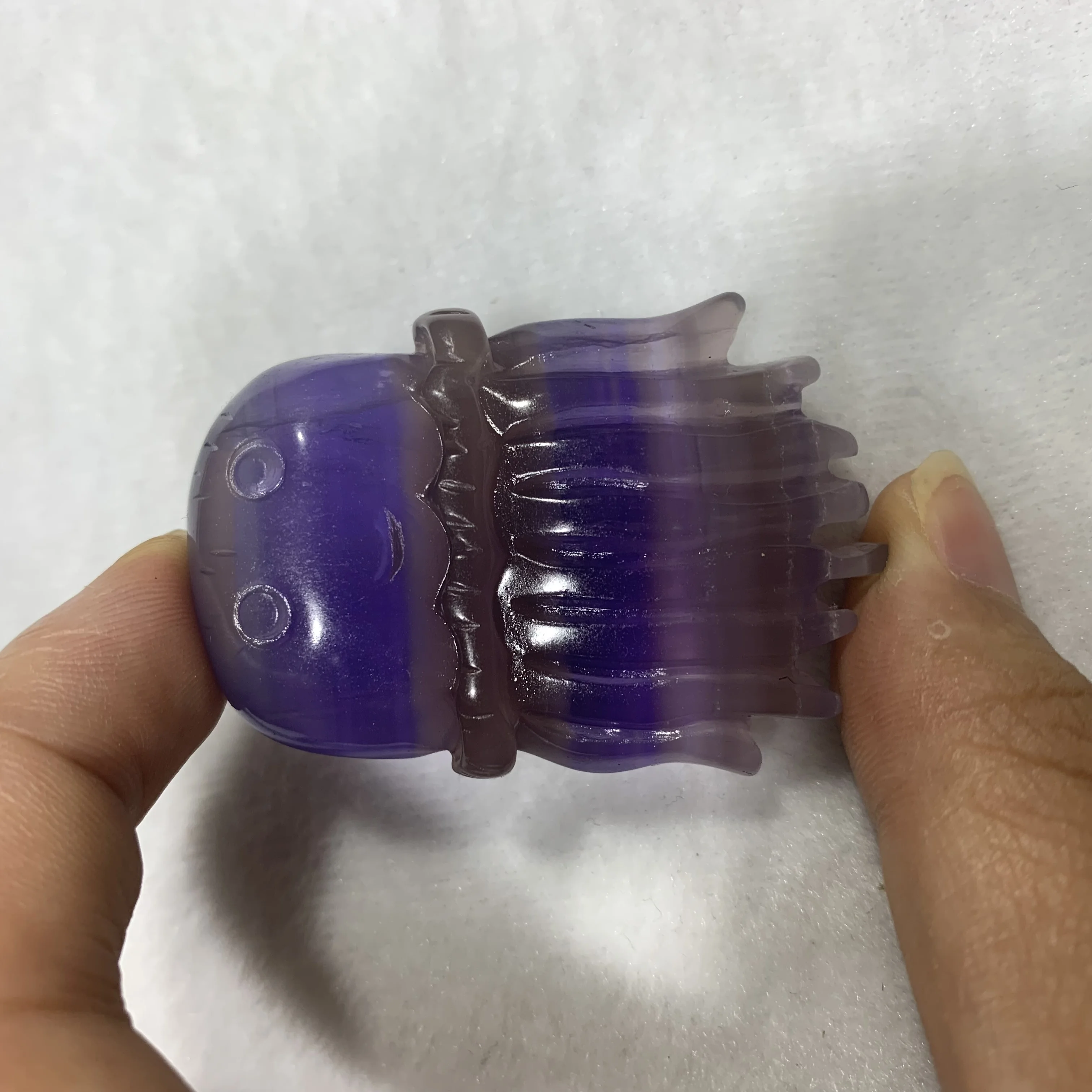 100% Natural Fluorite Hand-Carved Medusa Animal Jellyfish Cure Home Decorative Art Collection
100% Natural Fluorite Hand-Carved Medusa Animal Jellyfish Cure Home Decorative Art Collection