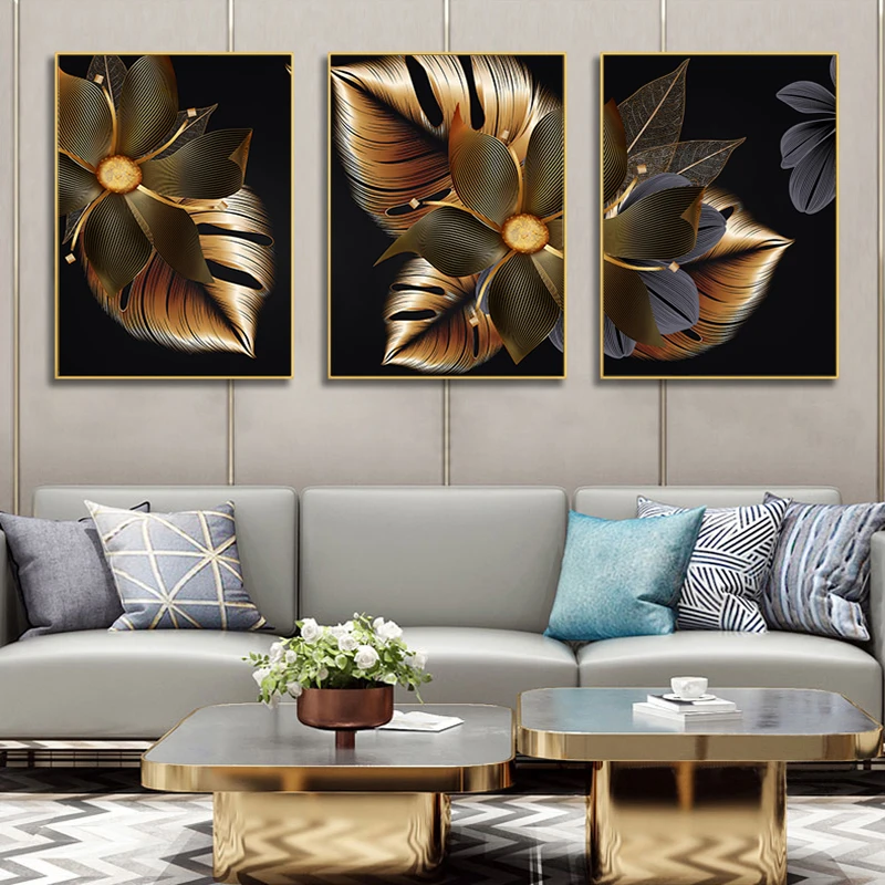 Black Gold Flowers Wall Art Canvas Paintings Prints Modern Nordic Scandinavian Aesthetic Posters Pictures Living Room Decor
Black Gold Flowers Wall Art Canvas Paintings Prints Modern Nordic Scandinavian Aesthetic Posters Pictures Living Room Decor