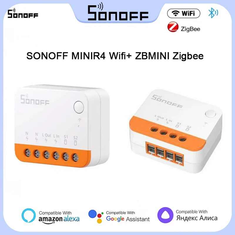 SONOFF MINIR4 ZBMINI Extreme Wi-Fi/Zigbee MINI Smart Switch EWeLink APP Remote Control Control Detach Relay Mode Smart Switch
SONOFF MINIR4 ZBMINI Extreme Wi-Fi/Zigbee MINI Smart Switch EWeLink APP Remote Control Control Detach Relay Mode Smart Switch