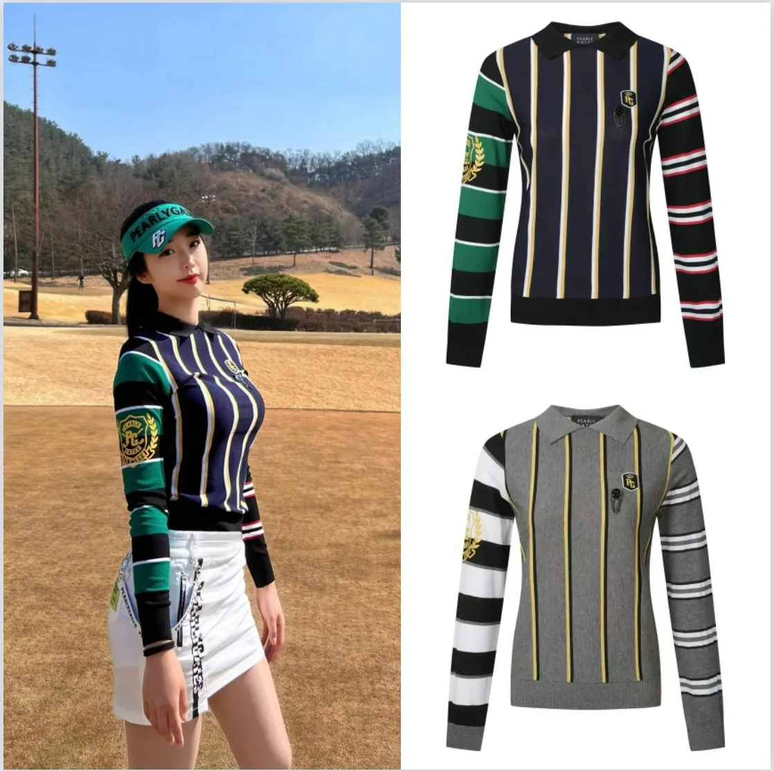 Korea Women's Golf Wear Pearly Gates Golf Wear Women Spring Autumn Sweaters High Quality Golf Wear New Knitwear Long Sleeve Tops
Korea Women's Golf Wear Pearly Gates Golf Wear Women Spring Autumn Sweaters High Quality Golf Wear New Knitwear Long Sleeve Tops