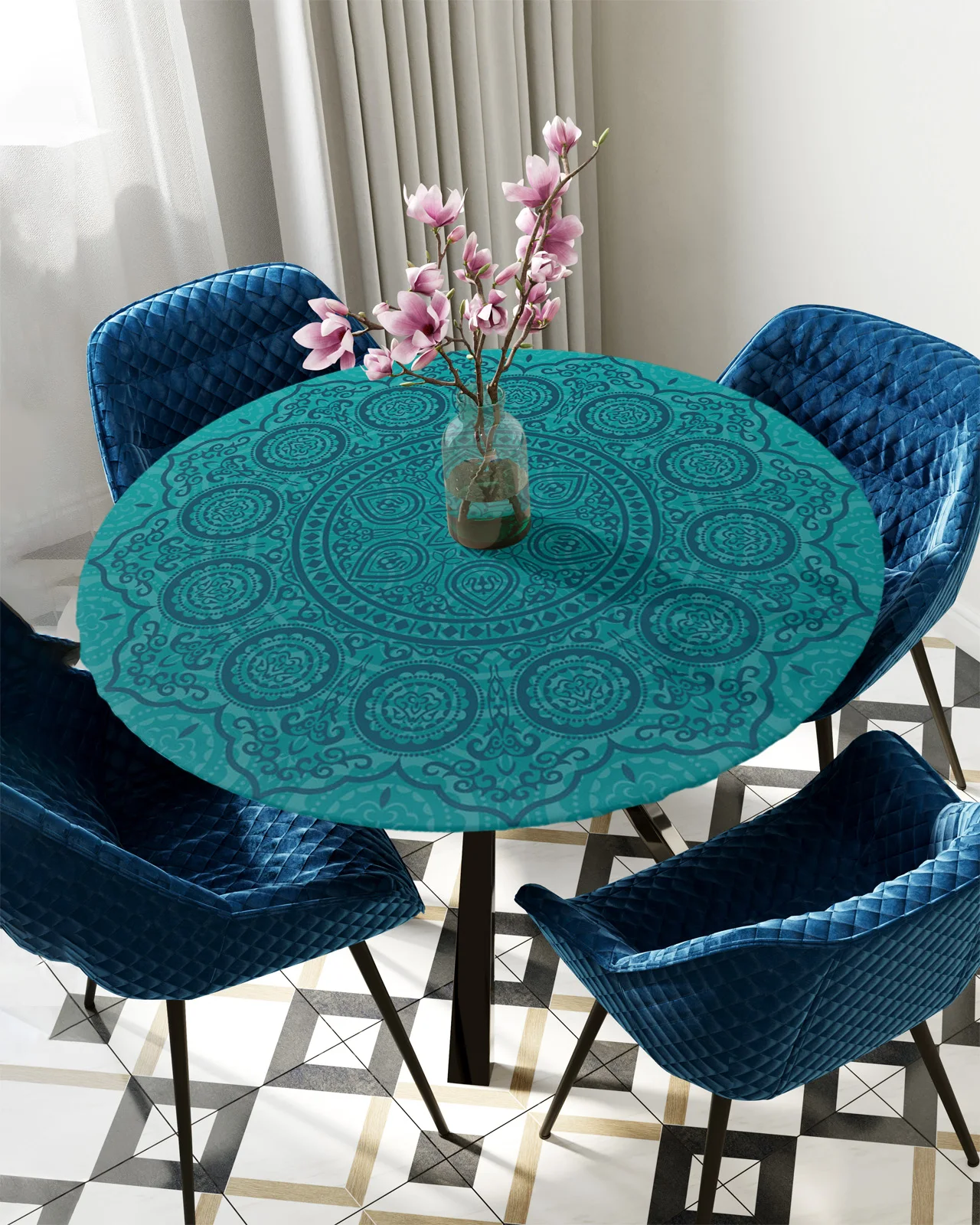 Mandala Aqua Texture Round Rectangular Table Cover Waterproof Elastic Tablecloth For Kitchen Table Cloth Home Decoration
Mandala Aqua Texture Round Rectangular Table Cover Waterproof Elastic Tablecloth For Kitchen Table Cloth Home Decoration
