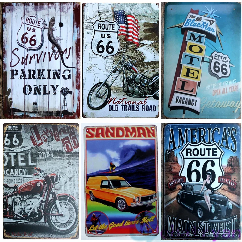 Vintage Car Exterior Motel Route 66 Street Landscape Metal Iron Painting Tin Sign Wall Art Posters Pictures For Room Home Decor
Vintage Car Exterior Motel Route 66 Street Landscape Metal Iron Painting Tin Sign Wall Art Posters Pictures For Room Home Decor