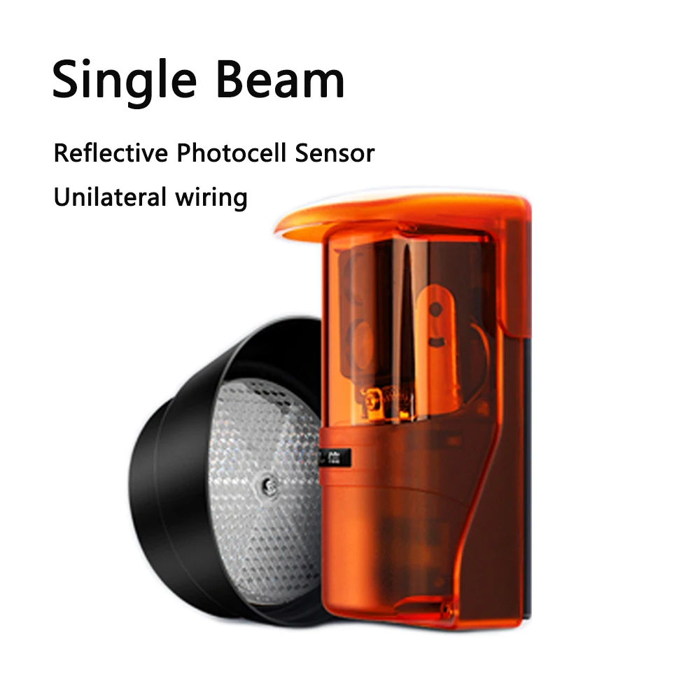 12-24V DC/AC Unilateral Wiring Reflective Photocell Sensor Single Beam for Gate Openers Access Control Security Alarm Systems
12-24V DC/AC Unilateral Wiring Reflective Photocell Sensor Single Beam for Gate Openers Access Control Security Alarm Systems