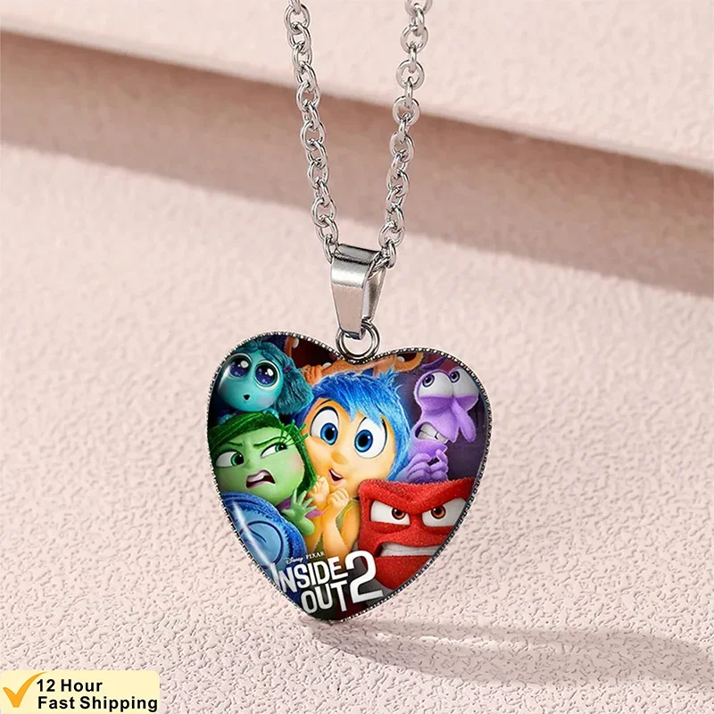 Ожерелье Disney Inside Out 2 ожерелье с персонажем мультфильма гнева слежение страх