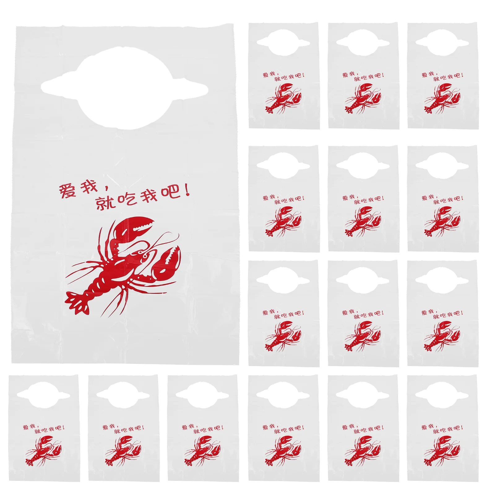 100 Pcs Gifts Father's Day Funny Lobster Bibs Eating Plastic Food Disposable Adults
100 Pcs Gifts Father's Day Funny Lobster Bibs Eating Plastic Food Disposable Adults