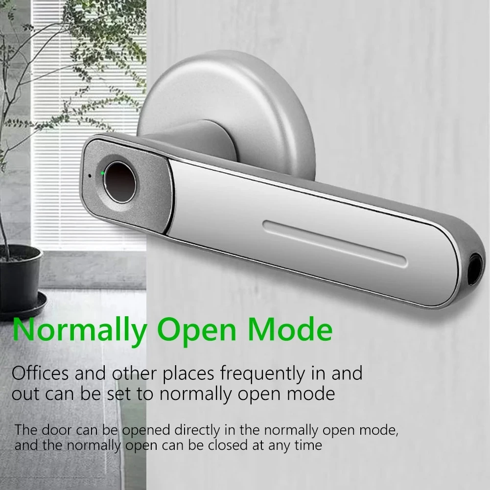 Fingerprint Door Lock Handle USB Rechargeable Anti Theft Smart Electric Biometric Keyless Security Entry with 2 Keys Smart Home
Fingerprint Door Lock Handle USB Rechargeable Anti Theft Smart Electric Biometric Keyless Security Entry with 2 Keys Smart Home