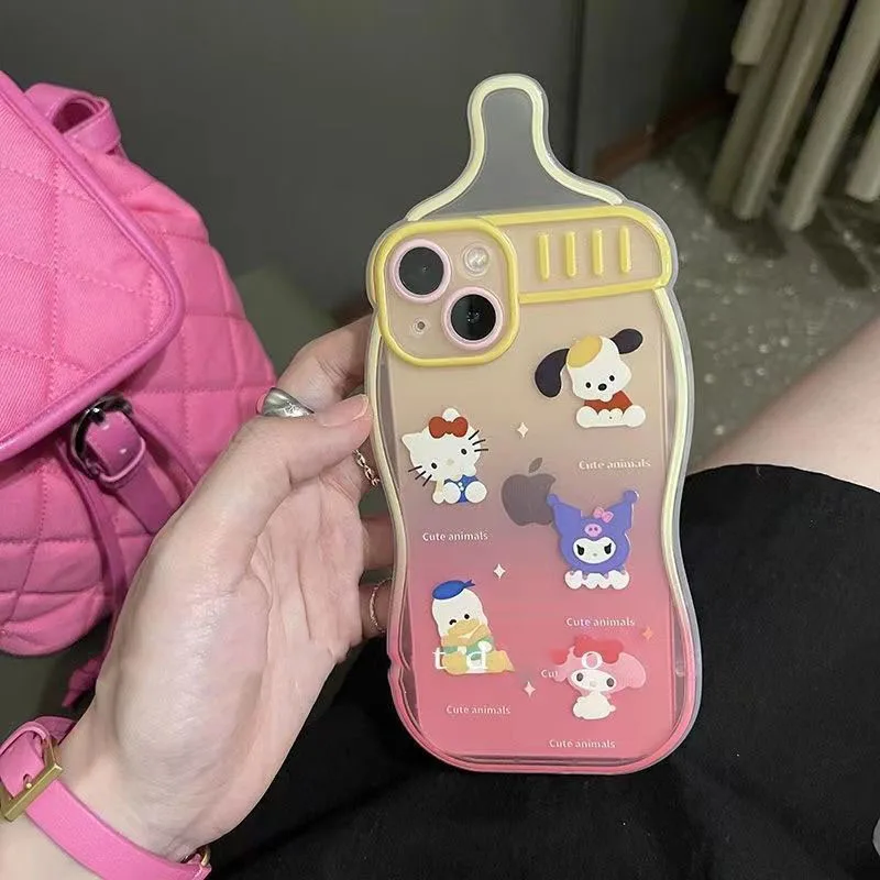 Kawaii Sanrio Hello Kittys Kuromi Baby Bottle Phone Cases for Iphone 13 12 11 Pro Max Xr Xs Max X Shockproof Soft Shell Y2K Girl
Kawaii Sanrio Hello Kittys Kuromi Baby Bottle Phone Cases for Iphone 13 12 11 Pro Max Xr Xs Max X Shockproof Soft Shell Y2K Girl