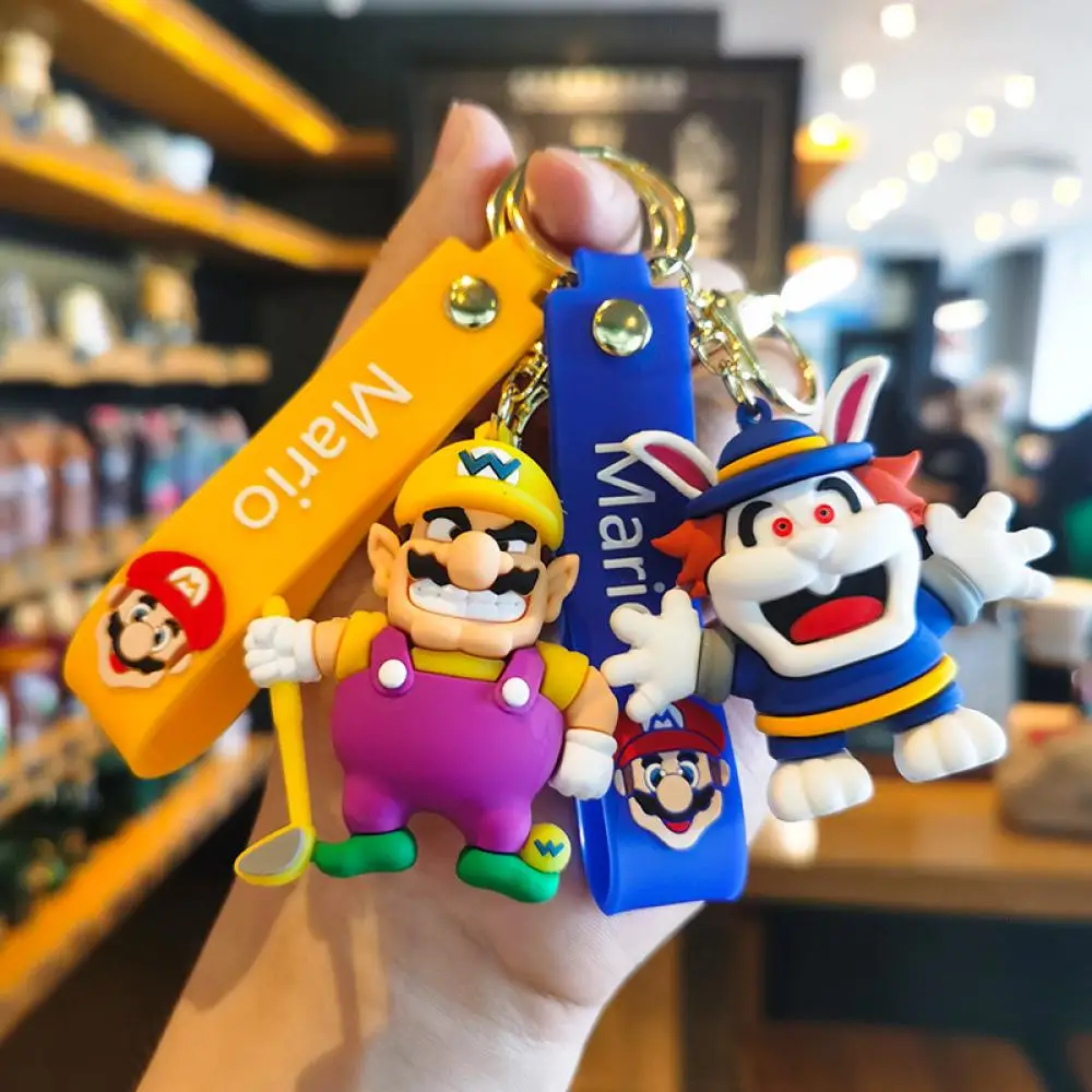 Cute Super Mario Bros Keychain Game Figure Key Chain Creative Cartoon Bag keyring Charms Accessories Kids Birthday Party Gifts
Cute Super Mario Bros Keychain Game Figure Key Chain Creative Cartoon Bag keyring Charms Accessories Kids Birthday Party Gifts