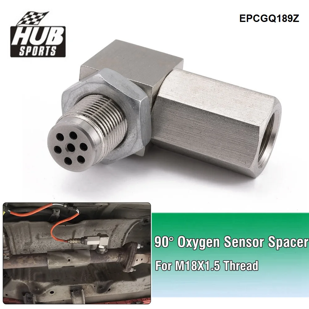HUB sports Universal M18*1.5 Oxygen O2 Sensor Adaptor 90 Degree Engine Check Light Removal Fix Cat Converter EPCGQ189Z
HUB sports Universal M18*1.5 Oxygen O2 Sensor Adaptor 90 Degree Engine Check Light Removal Fix Cat Converter EPCGQ189Z