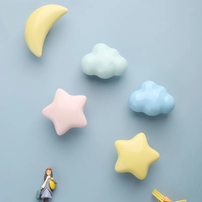 Cartoon Children Room Ceramic Cabinet Knobs Moon Star Wardrobe Handle Garden Door Handle Cabinet Handles for Kids Drawer Knobs
Cartoon Children Room Ceramic Cabinet Knobs Moon Star Wardrobe Handle Garden Door Handle Cabinet Handles for Kids Drawer Knobs