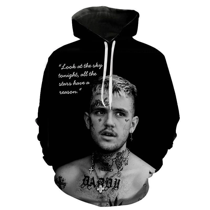 Толстовка Lil Peep Мужская, рэпер Lil Peep Graphic, свитшот с 3D принтом, Повседневная Уличная одежда в стиле хип-хоп, Харадзюку, большие размеры
Толстовка Lil Peep Мужская, рэпер Lil Peep Graphic, свитшот с 3D принтом, Повседневная Уличная одежда в стиле хип-хоп, Харадзюку, большие размеры