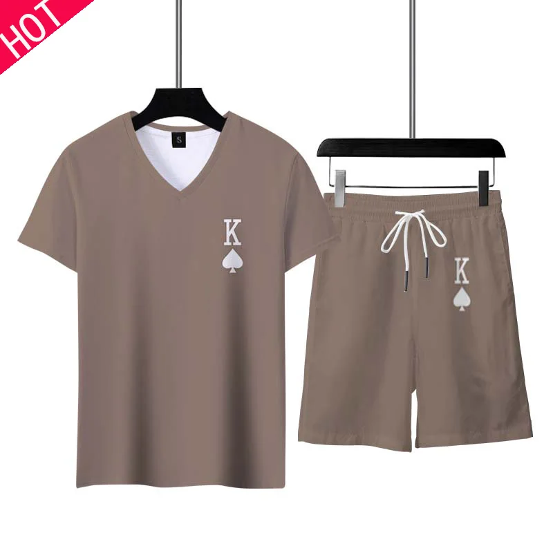 Thicken V Neck Solid Color Suit Casual Oversize Short High Quality Man Sport Sportswear Street Hip Hop T Shirt Man Tracksuit Set
Thicken V Neck Solid Color Suit Casual Oversize Short High Quality Man Sport Sportswear Street Hip Hop T Shirt Man Tracksuit Set