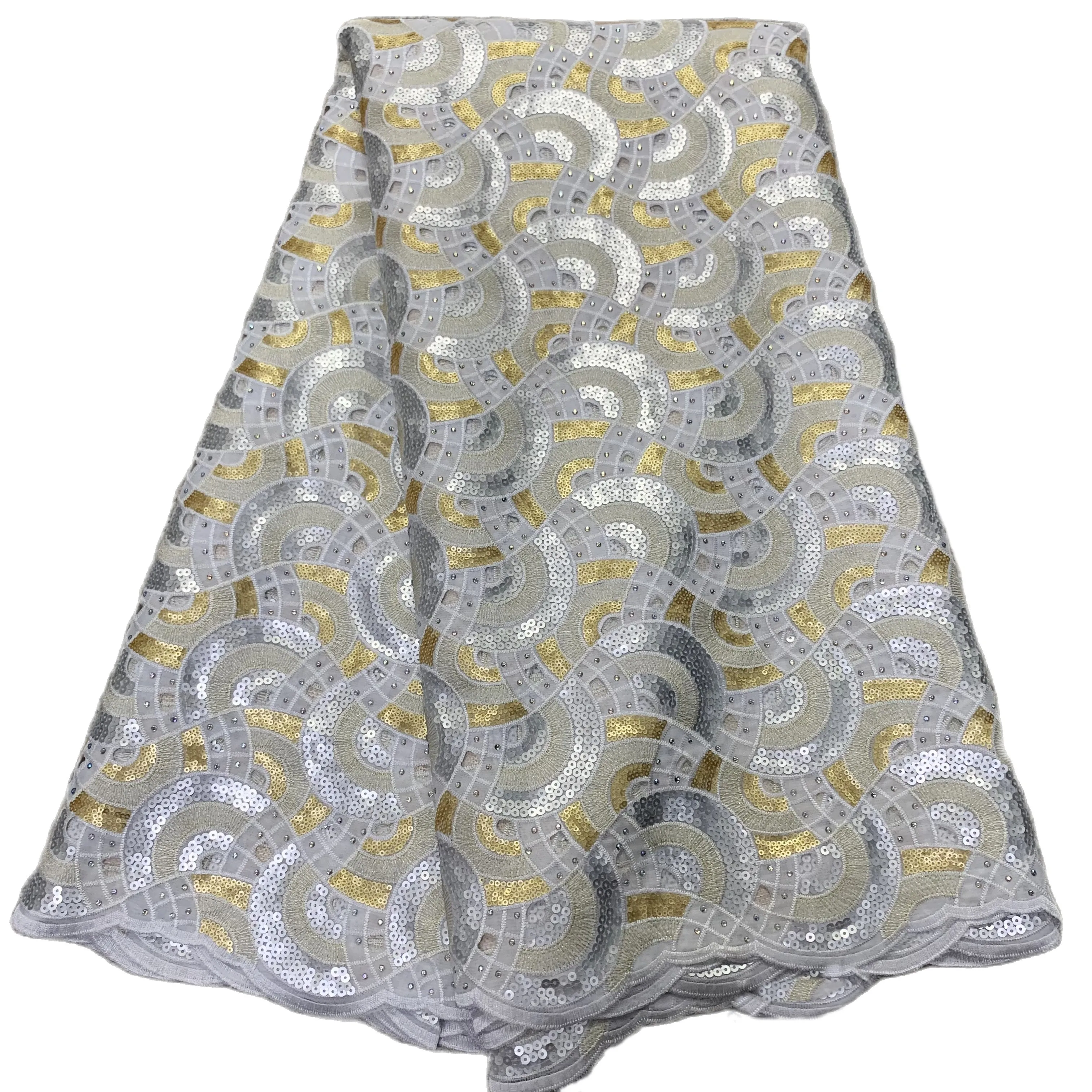 African Handcut Organza Lace Fabric with Sequins 2022 Embroidered Nigerian Modern Lace Sewing Dress 5 yards
African Handcut Organza Lace Fabric with Sequins 2022 Embroidered Nigerian Modern Lace Sewing Dress 5 yards