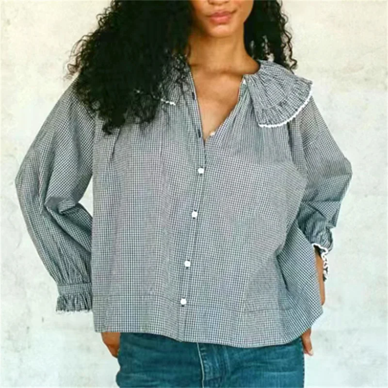 Women's Spring And Summer French Retro High-end Light Luxury Top New Temperament Ladies Shirt
Women's Spring And Summer French Retro High-end Light Luxury Top New Temperament Ladies Shirt
