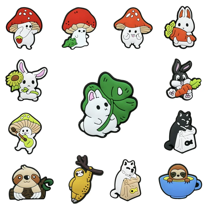 1pcs Lovely Mushroom Rabbit PVC Shoe Charms DIY Shoe Aceessories Fit Croc Jibz Sandals Decorations Buckle Clog Girls Party Gift
1pcs Lovely Mushroom Rabbit PVC Shoe Charms DIY Shoe Aceessories Fit Croc Jibz Sandals Decorations Buckle Clog Girls Party Gift