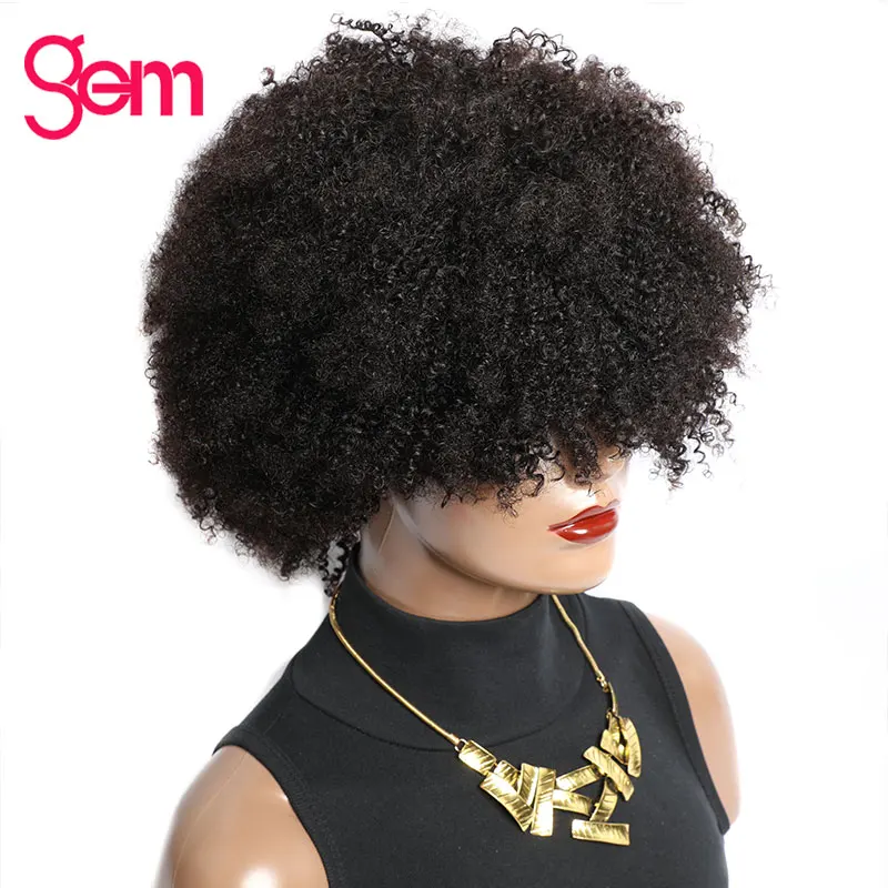 Afro Kinky Curly Human Hair Wigs For Women Brazilian Sale GEM Cheaper Natural Hair Wet And Wavy Wig Female Short Wigs Human Hair
Afro Kinky Curly Human Hair Wigs For Women Brazilian Sale GEM Cheaper Natural Hair Wet And Wavy Wig Female Short Wigs Human Hair